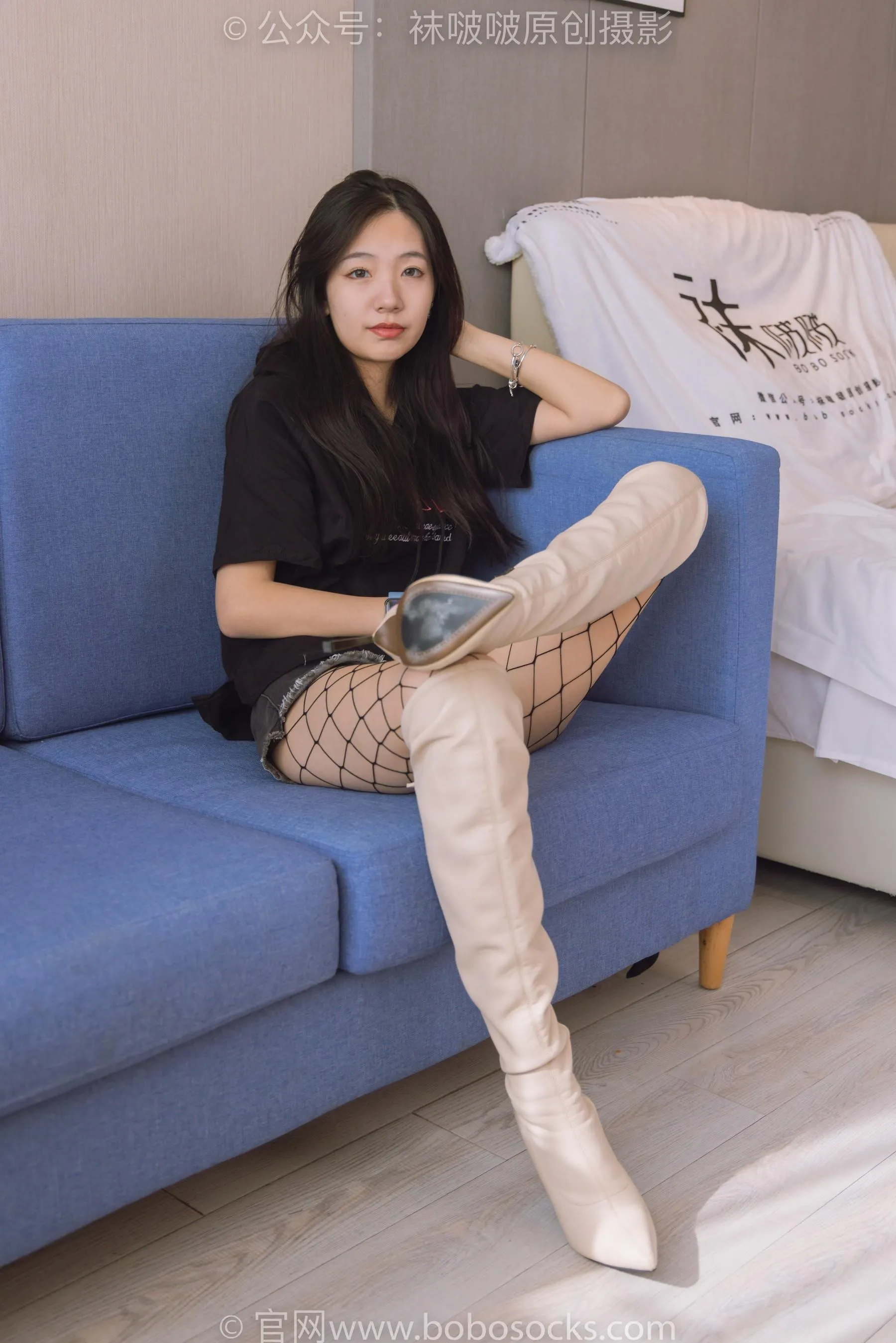 [BoBoSocks袜啵啵]NO.203 三双靴子、黑丝、网袜[23] [54P]插图7